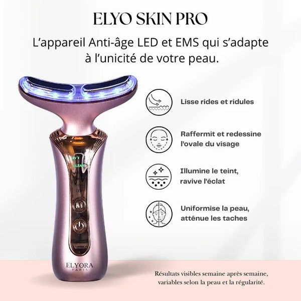Elyo Skin Pro - Appareil anti - âge LED & EMS - Elyora Paris