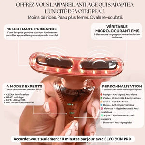Elyo Skin Pro - Appareil anti - âge LED & EMS - Elyora Paris