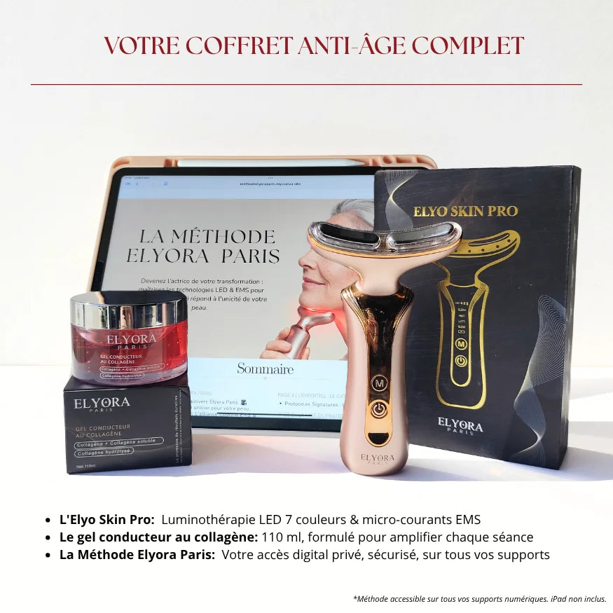 Méthode Elyora Paris | Rituel Anti-Âge LED & EMS
