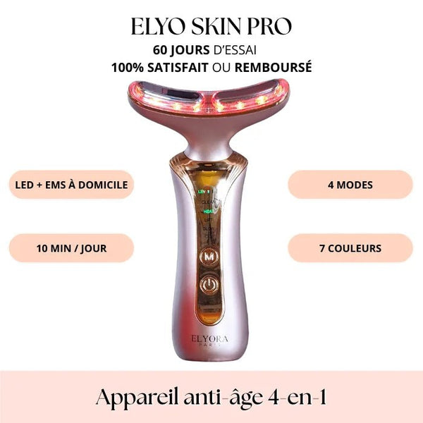 Elyo Skin Pro - Appareil anti - âge LED & EMS - Elyora Paris