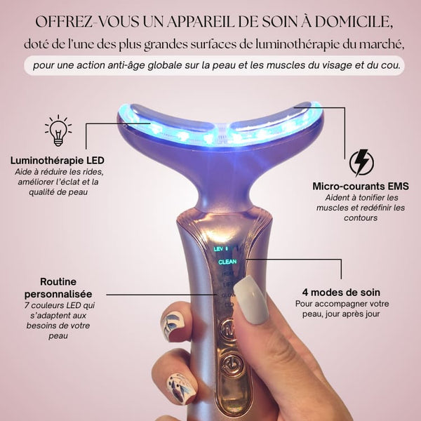 Elyo Skin Pro -Appareil anti-âge LED & EMS